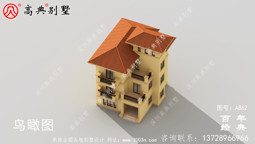 歐式自建四層別墅設(shè)計(jì)圖紙及效果圖_農(nóng)村四層別墅設(shè)計(jì)