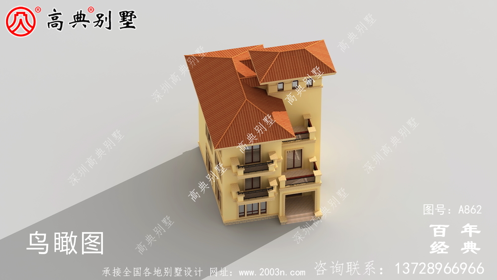 歐式自建四層別墅設(shè)計(jì)圖紙及效果圖_農(nóng)村四層別墅設(shè)計(jì)