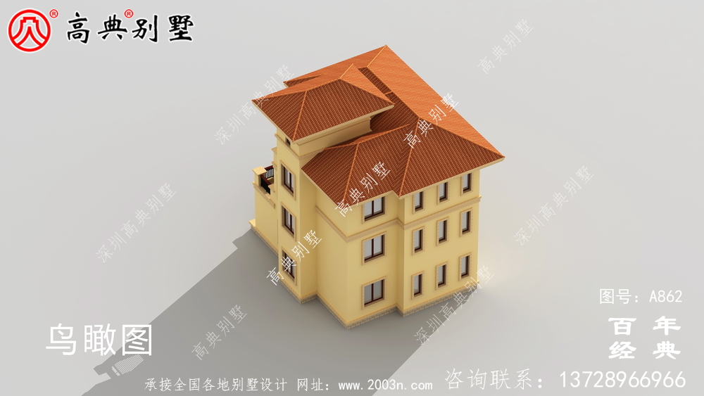 歐式自建四層別墅設(shè)計(jì)圖紙及效果圖_農(nóng)村四層別墅設(shè)計(jì)