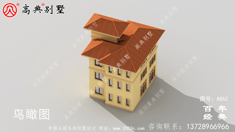 歐式自建四層別墅設(shè)計(jì)圖紙及效果圖_農(nóng)村四層別墅設(shè)計(jì)