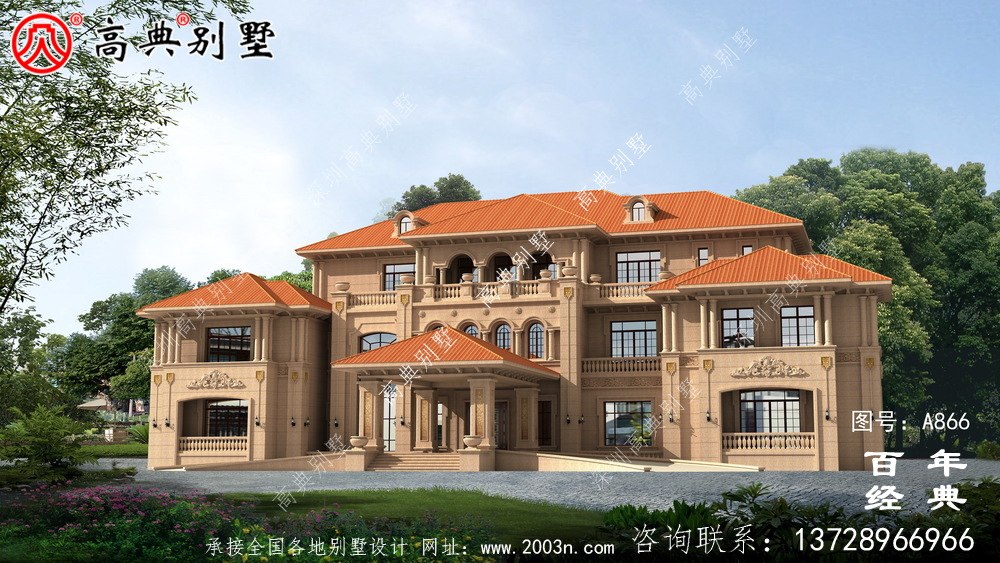 欧式奢华三层大别墅双层地下室设计图纸及效果图_农村三层别墅设计 欧式奢华三层大别墅双层地下室设计图纸及效果图_农村三层别墅设计