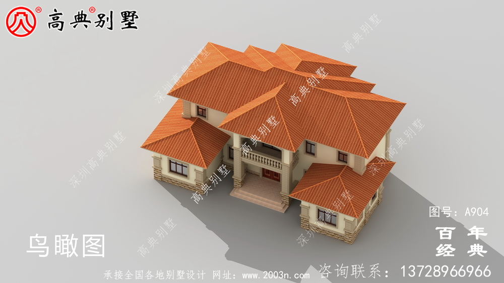 新农村两层别墅自建房设计图纸及效果图_农村住宅设计图纸