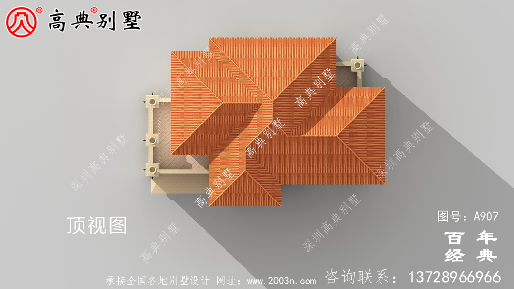乡村上三层别墅自建房设计图纸及效果图_农村住宅设计图纸
