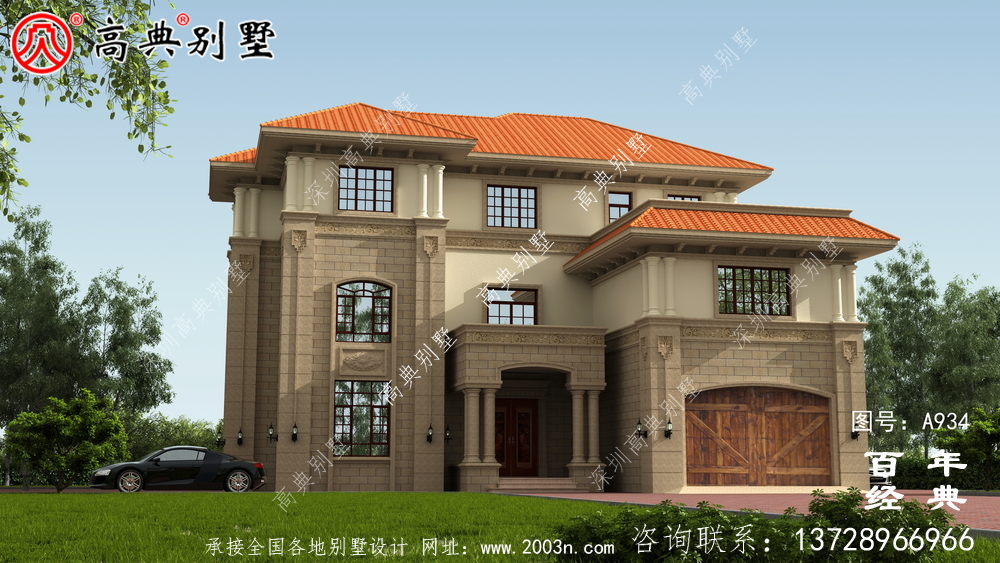 三层复式欧式别墅设计施工图与效果图_三层别墅设计图 三层复式欧式别墅设计施工图与效果图_三层别墅设计图