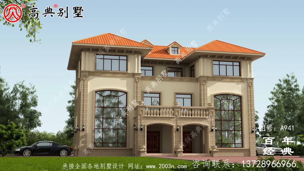 欧式三层复式双拼别墅设计效果图及施工图纸_欧式三层别墅图纸 欧式三层复式双拼别墅设计效果图及施工图纸_欧式三层别墅图纸