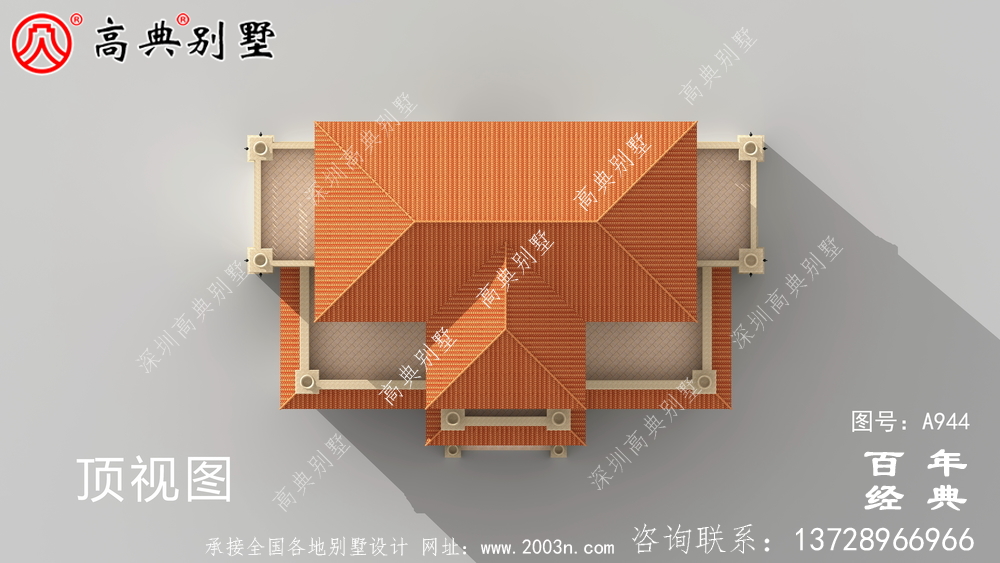 复式四层欧式豪华别墅设计效果图与施工图_农村四层别墅图纸