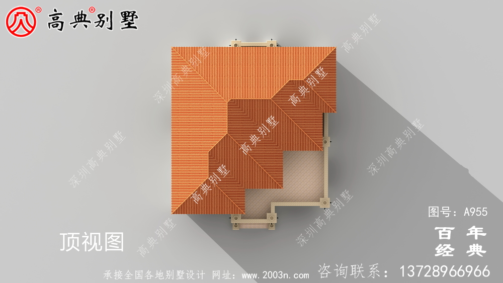 新农村复式二层别墅设计图纸及效果图_乡村双层建造房屋设计图