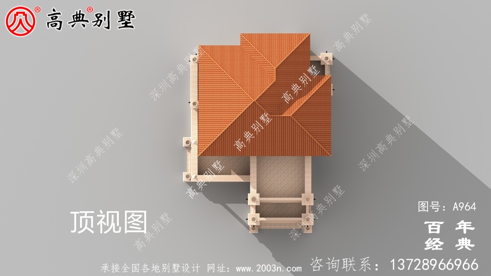复式四层带阳台乡村别墅设计图纸及效果图_四层别墅设计图纸