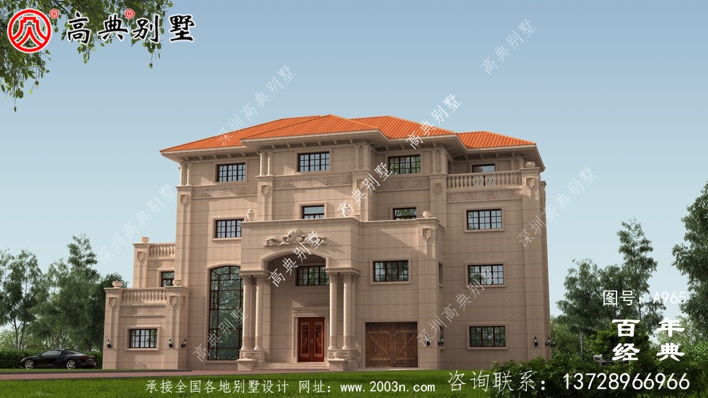 歐式高檔四層復(fù)式別墅設(shè)計(jì)圖紙及效果圖_四層別墅設(shè)計(jì)圖