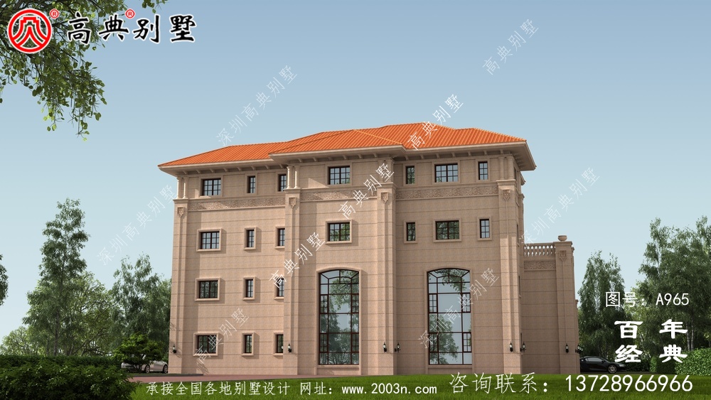 歐式高檔四層復(fù)式別墅設(shè)計(jì)圖紙及效果圖_四層別墅設(shè)計(jì)圖