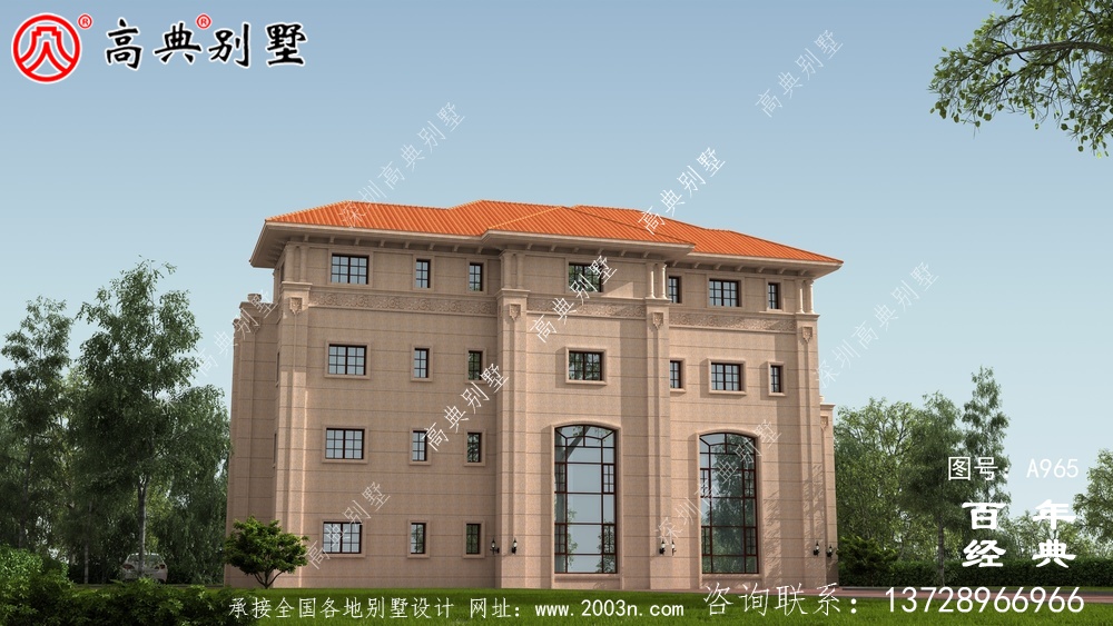 歐式高檔四層復(fù)式別墅設(shè)計(jì)圖紙及效果圖_四層別墅設(shè)計(jì)圖