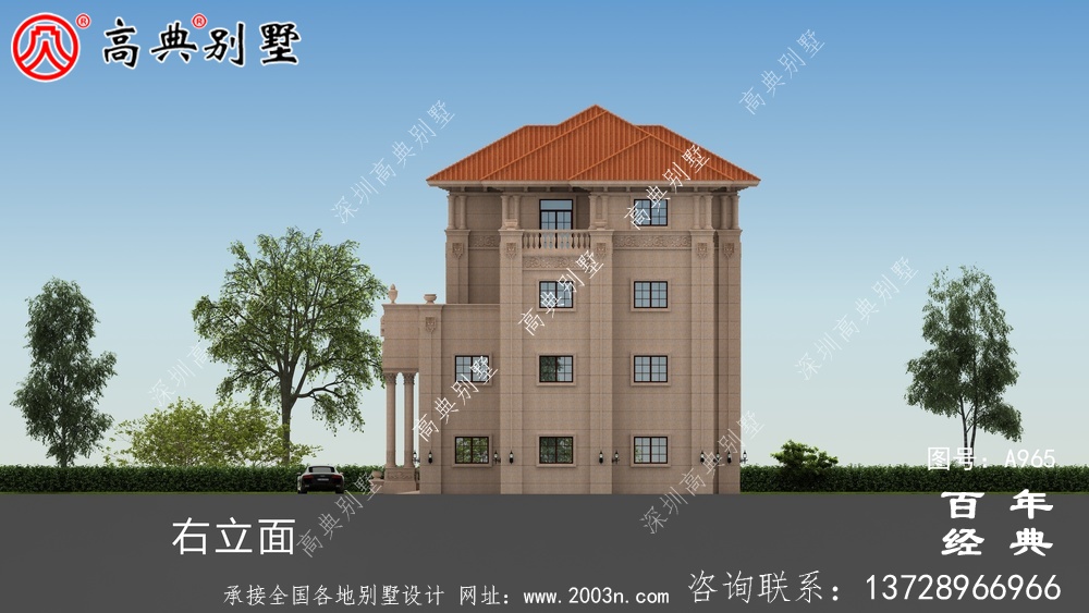 歐式高檔四層復(fù)式別墅設(shè)計(jì)圖紙及效果圖_四層別墅設(shè)計(jì)圖