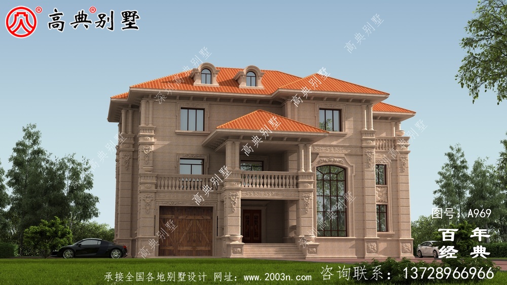 新农村复式三层别墅设计图与效果图_三层乡村住宅设计图 新农村复式三层别墅设计图与效果图_三层乡村住宅设计图