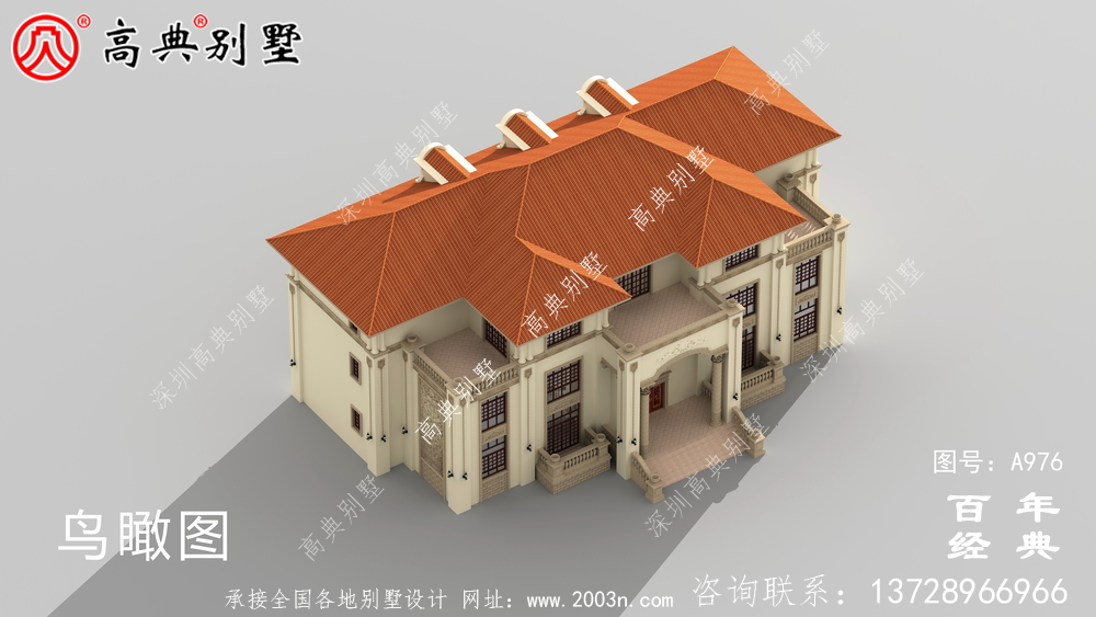 三层豪华欧式别墅设计图及效果图_三层农村别墅设计图