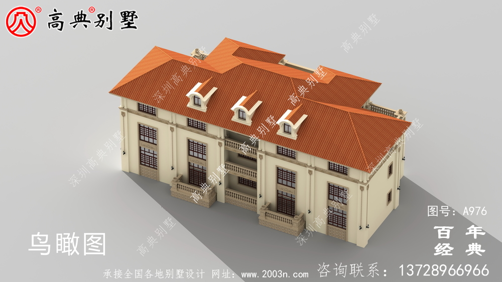 三层豪华欧式别墅设计图及效果图_三层农村别墅设计图