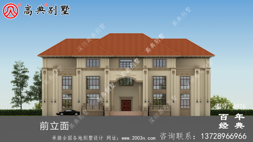 三层豪华欧式别墅设计图及效果图_三层农村别墅设计图