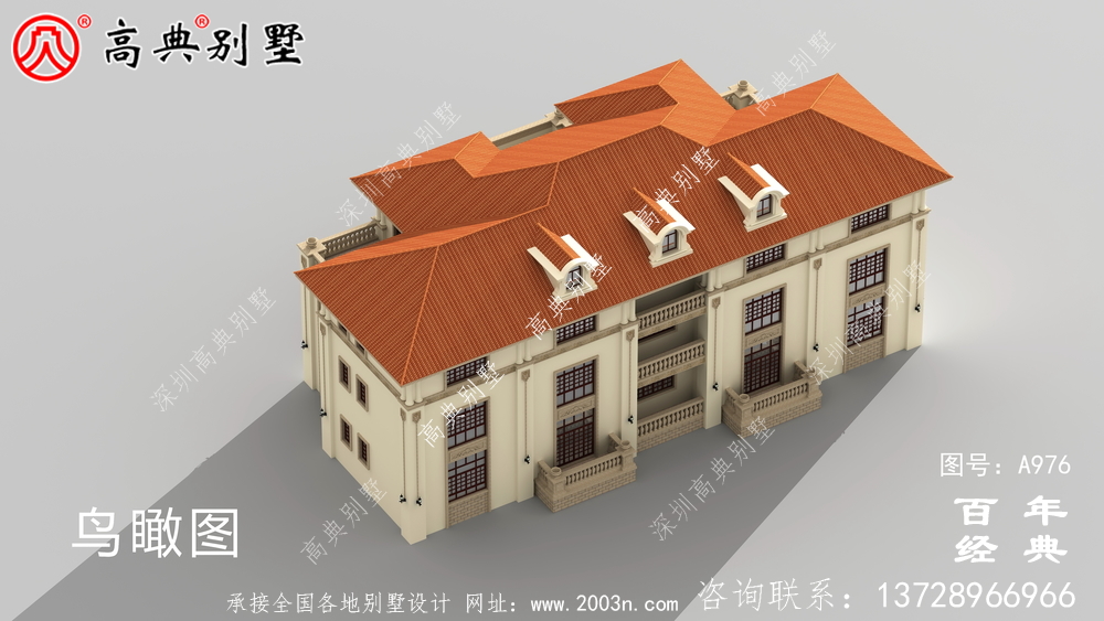 三层豪华欧式别墅设计图及效果图_三层农村别墅设计图