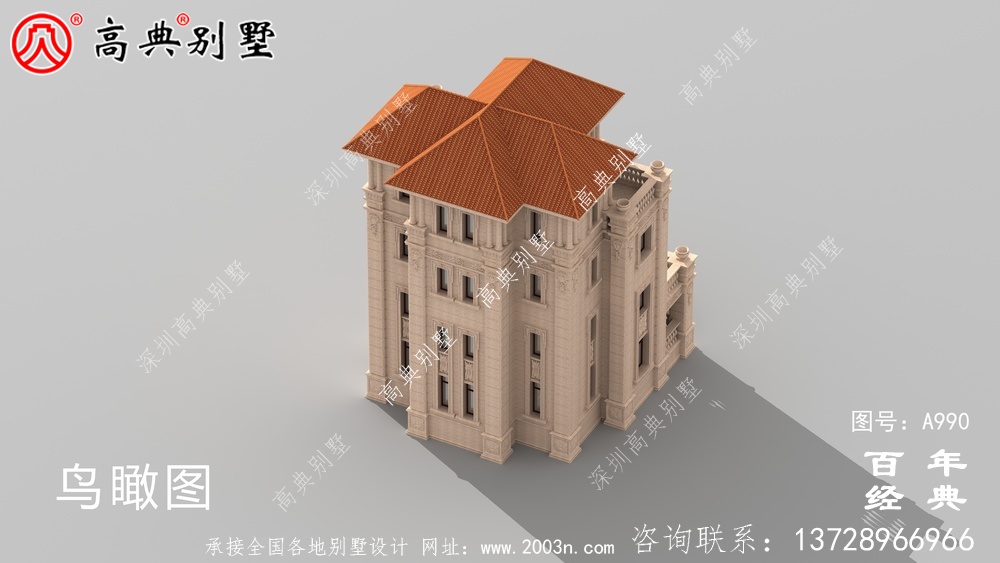 歐式四層復式豪華別墅設計整套工程圖紙_四層別墅設計圖紙