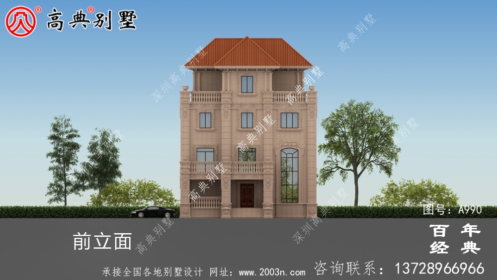 歐式四層復式豪華別墅設計整套工程圖紙_四層別墅設計圖紙