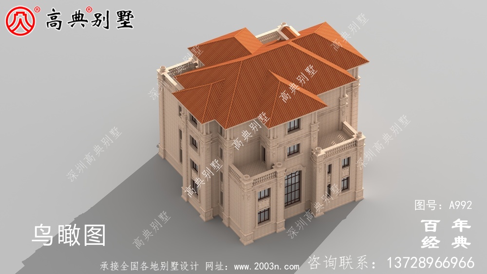歐式四層別墅全套設計圖紙施工圖_四層別墅設計圖