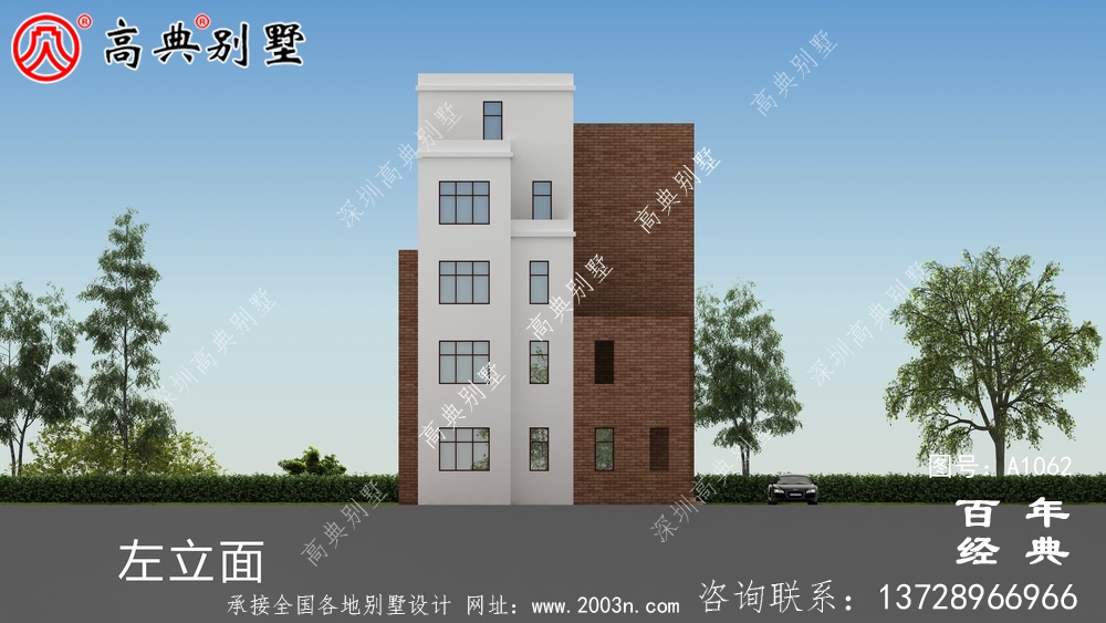 五層現(xiàn)代風(fēng)格別墅設(shè)計圖紙及效果圖_五層別墅外觀設(shè)計圖紙