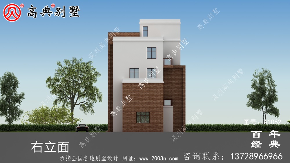 五層現(xiàn)代風(fēng)格別墅設(shè)計圖紙及效果圖_五層別墅外觀設(shè)計圖紙