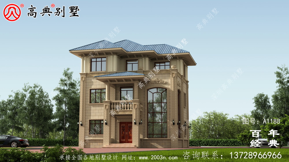 复式简约三层欧式别墅设计图纸及效果图_农村三层别墅设计图 复式简约三层欧式别墅设计图纸及效果图_农村三层别墅设计图