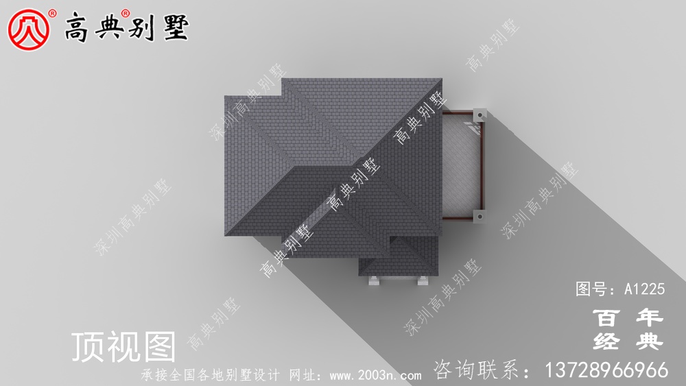 新中式三层复式农村别墅效果图及施工图设计_农村三层别墅设计图