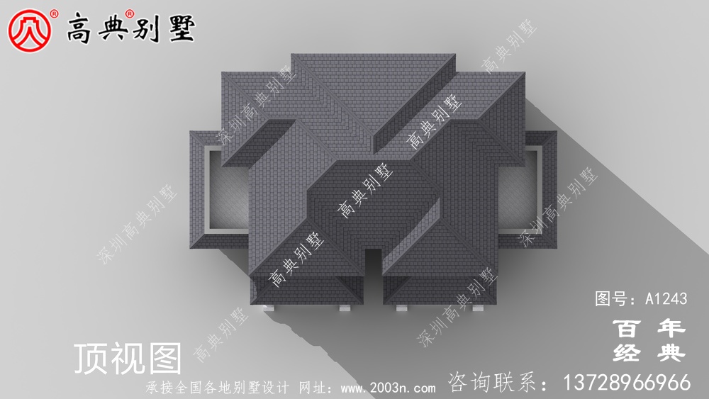 新中式三層農村別墅設計圖紙_新農村別墅家居設計