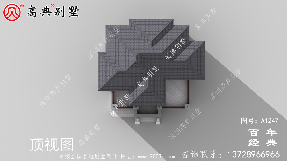 新中式三层带车库复式农村别墅设计图纸及效果图三层别墅设计图