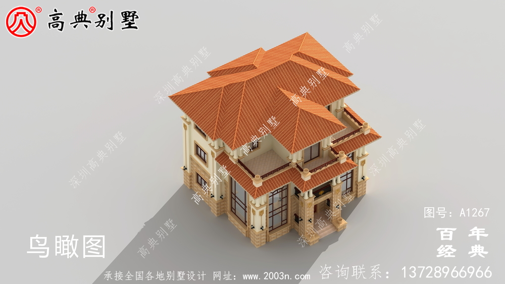 欧式三层复式别墅效果图_农村三层别墅图纸