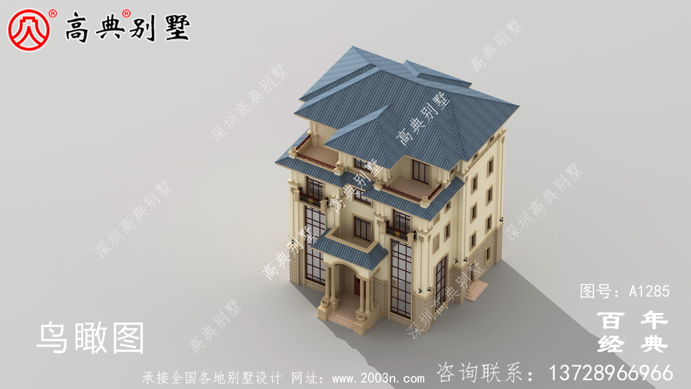 復式精致五層歐式別墅設計圖紙_農村三層別墅圖紙
