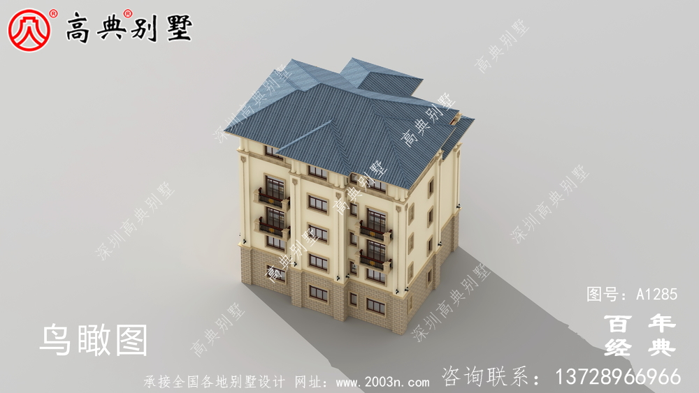 復式精致五層歐式別墅設計圖紙_農村三層別墅圖紙