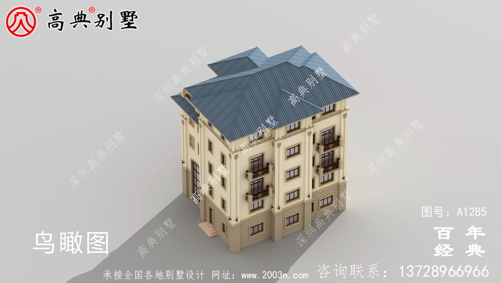 復式精致五層歐式別墅設計圖紙_農村三層別墅圖紙