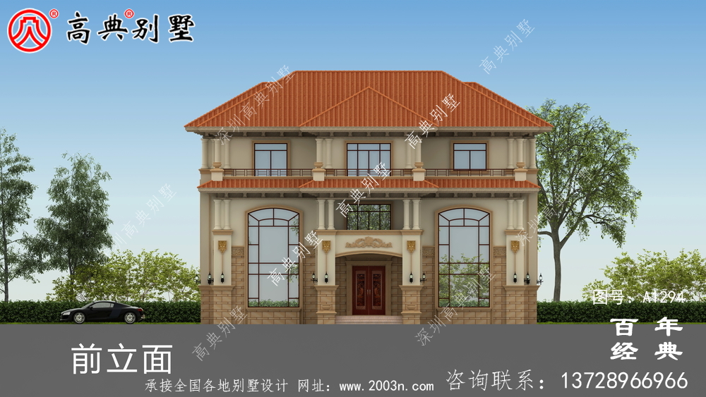 高档三层复式别墅设计图纸_农村三层别墅设计图纸