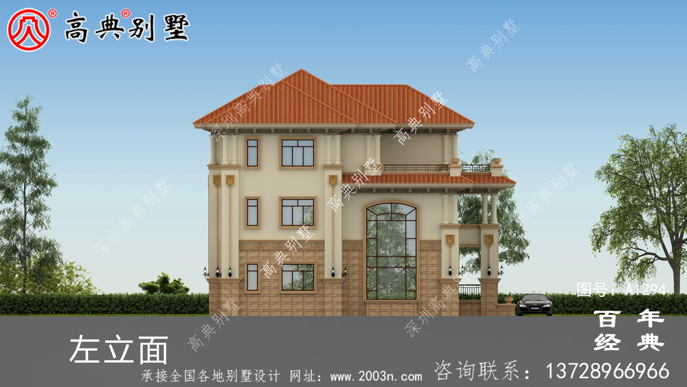 高档三层复式别墅设计图纸_农村三层别墅设计图纸