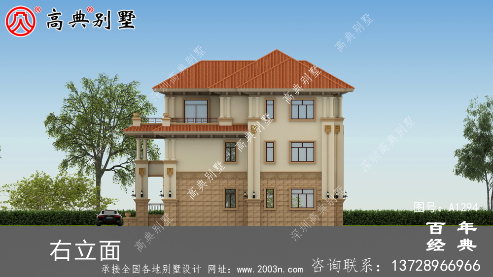 高档三层复式别墅设计图纸_农村三层别墅设计图纸