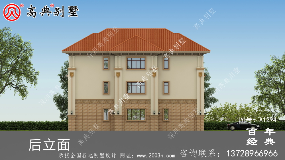 高档三层复式别墅设计图纸_农村三层别墅设计图纸
