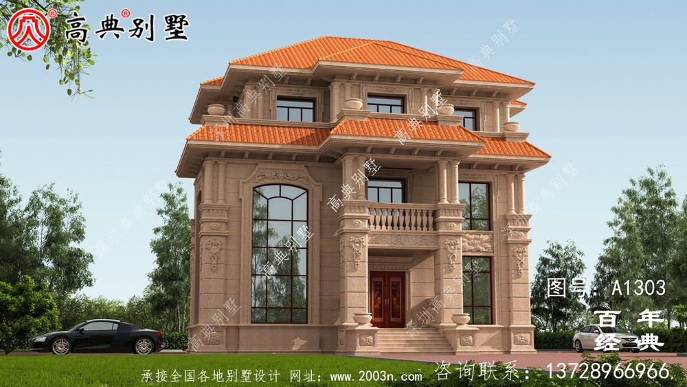 农村自建复式三层别墅设计图纸及效果图_农村三层别墅设计图