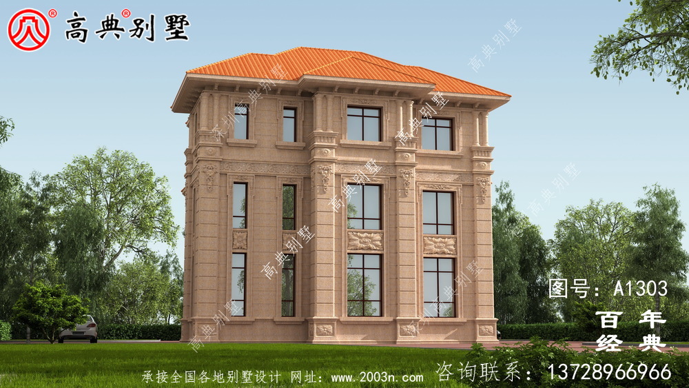 农村自建复式三层别墅设计图纸及效果图_农村三层别墅设计图
