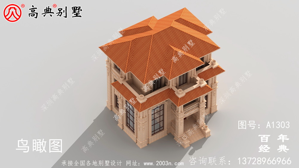 农村自建复式三层别墅设计图纸及效果图_农村三层别墅设计图