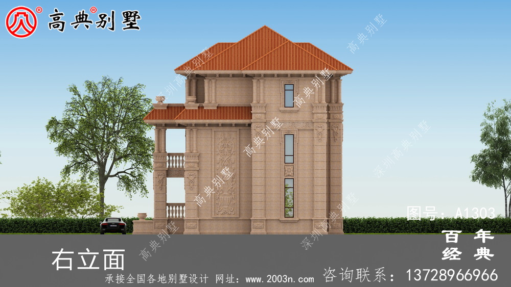 农村自建复式三层别墅设计图纸及效果图_农村三层别墅设计图