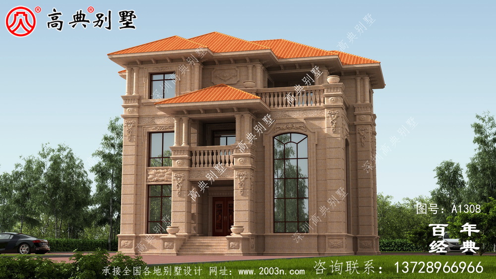农村自建复式三层欧式别墅外观效果图_农村三层别墅设计图 农村自建复式三层欧式别墅外观效果图_农村三层别墅设计图