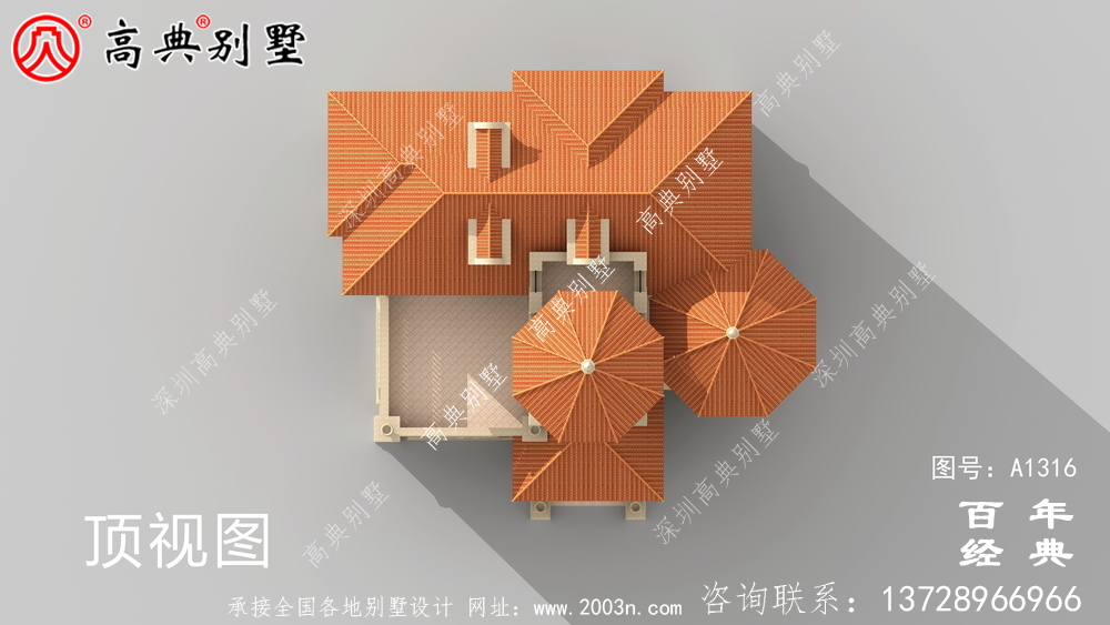 豪华复式三层欧式别墅设计图纸及效果图_农村三层别墅图纸
