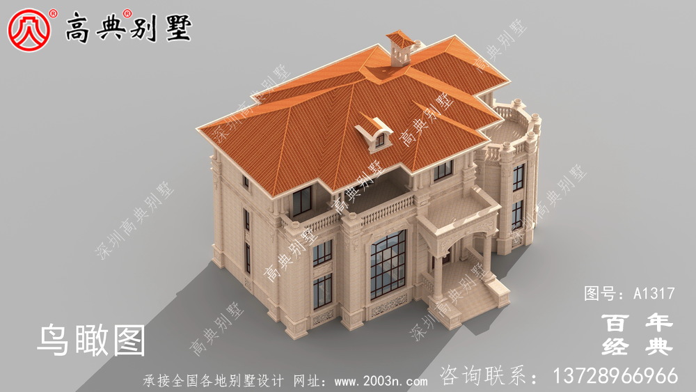 复式三层欧式别墅设计图纸_农村三层别墅效果图