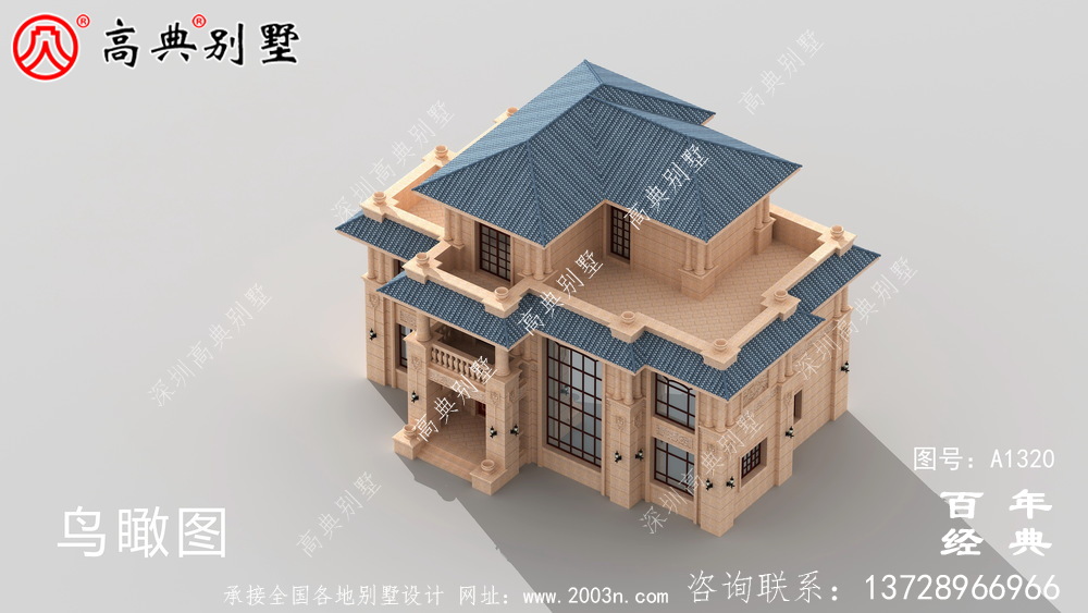 复式清新三层欧式别墅设计图纸及效果图_农村三层别墅图纸