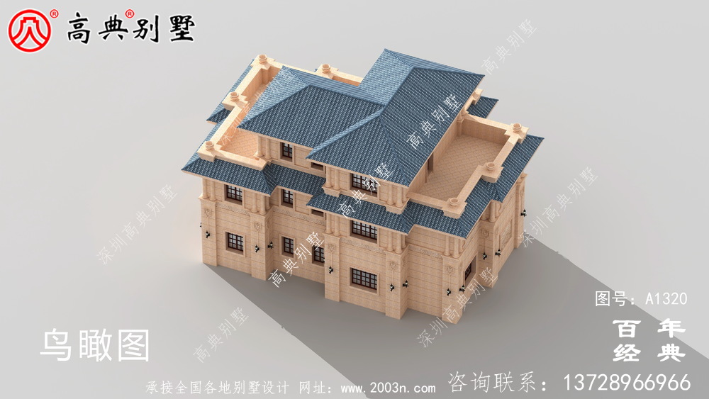 复式清新三层欧式别墅设计图纸及效果图_农村三层别墅图纸