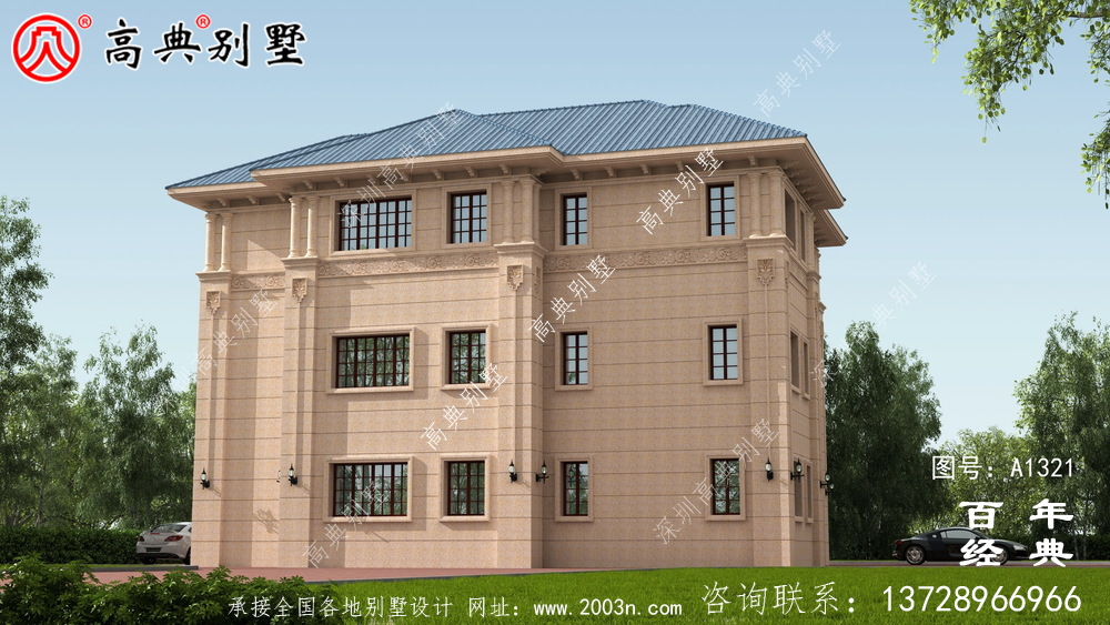 复式三层农村自建小别墅设计图纸_三层农村别墅图纸