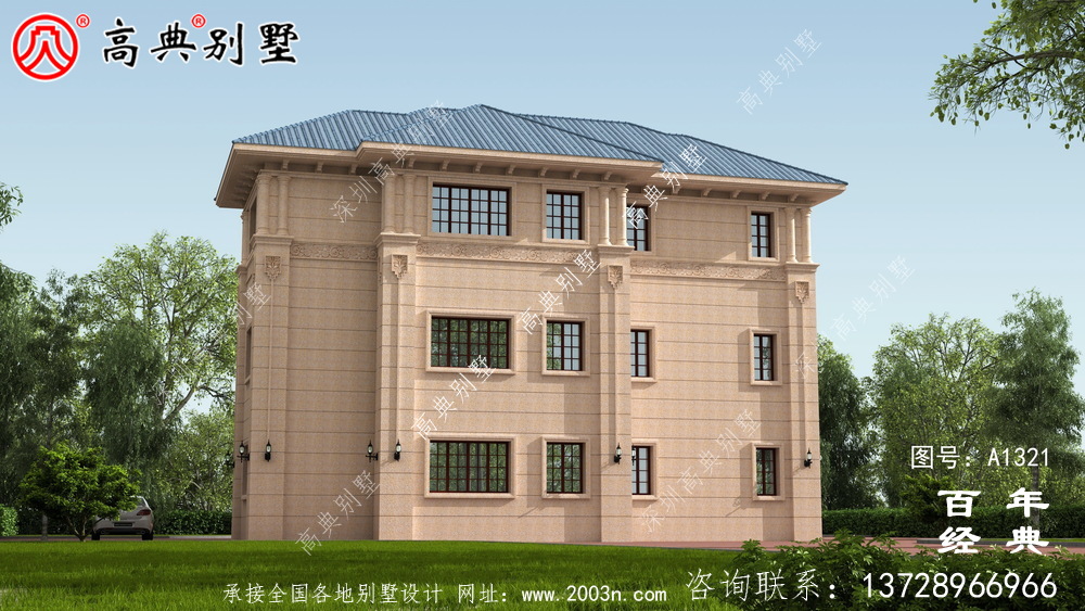 复式三层农村自建小别墅设计图纸_三层农村别墅图纸