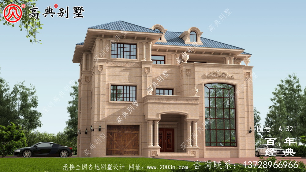复式三层农村自建小别墅设计图纸_三层农村别墅图纸